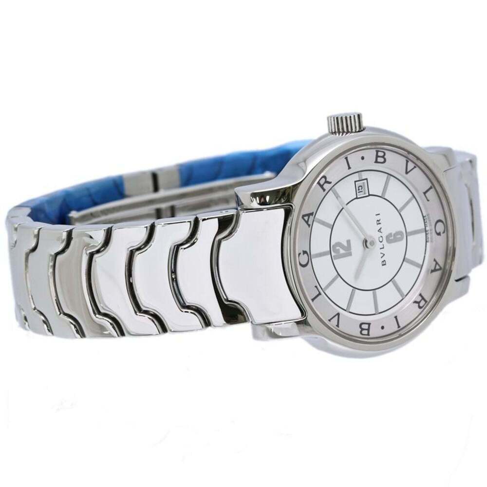 BVLGARI Solotempo ST29WSSD ST29S Women's Watch Stainless Steel /40409 - Picture 5 of 10